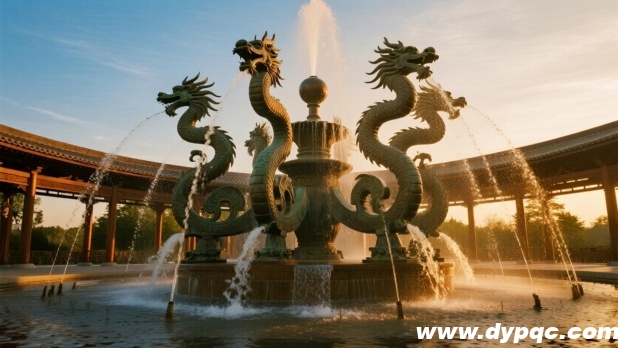 龙纹图腾文化雕塑水景 龙纹图腾文化雕塑水景
