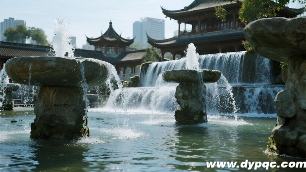 传统园林涌泉与跌水景观 传统园林涌泉与跌水景观