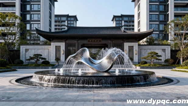 定制化艺术水景与中式建筑完美融合 定制化艺术水景与中式建筑完美融合