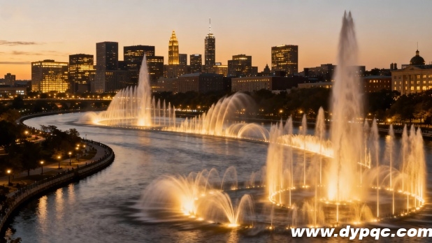 水柱随音乐节奏变化 水柱随音乐节奏变化