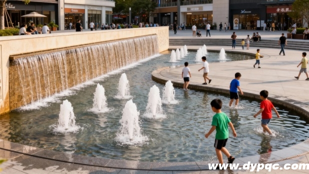 儿童们在安全戏水池中游玩 儿童们在安全戏水池中游玩