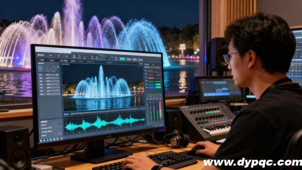 专业编程师在设计音乐喷泉表演方案 专业编程师在设计音乐喷泉表演方案