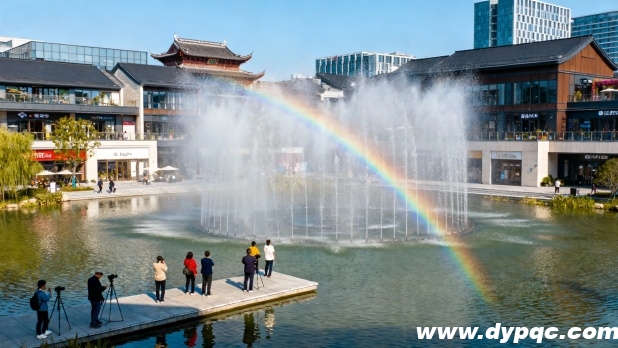 生态友好型喷泉与周边商业街区自然融合 生态友好型喷泉与周边商业街区自然融合