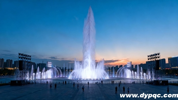 气势宏大的广场音乐喷泉表演 气势宏大的广场音乐喷泉表演
