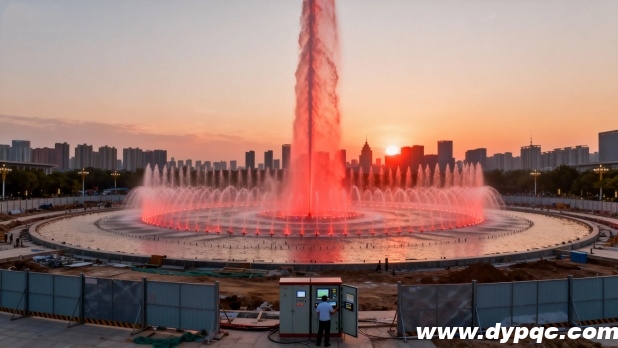 音乐喷泉单机调试现场 音乐喷泉单机调试现场