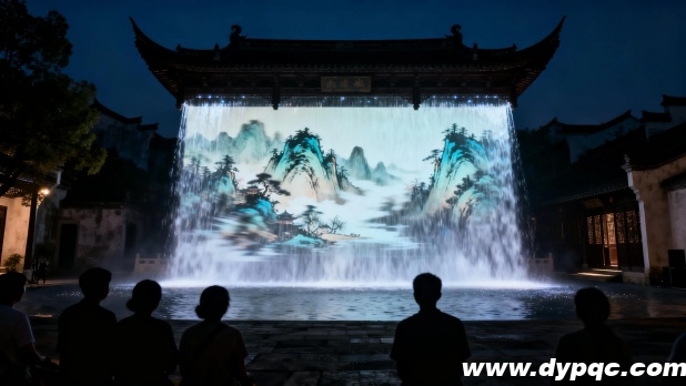 古镇景区山水投影表演 古镇景区山水投影表演