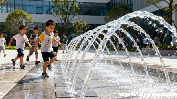趣味互动喷泉特写 趣味互动喷泉特写