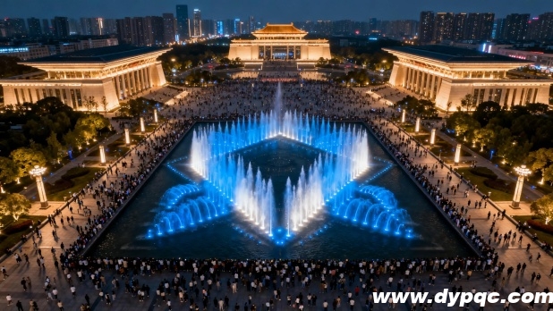大型市政广场音乐喷泉展现城市会客厅凝聚力 大型市政广场音乐喷泉展现城市会客厅凝聚力