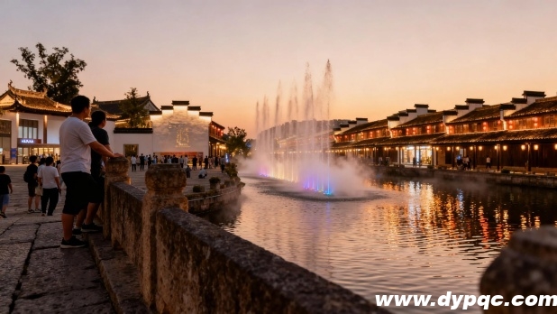 现代喷泉与文化古镇的和谐共生 现代喷泉与文化古镇的和谐共生