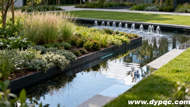 生态水景与观赏绿植自然融合 生态水景与观赏绿植自然融合